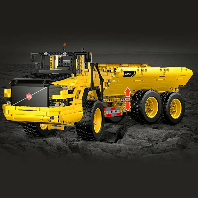 RC Articulated Dump Truck - Building Blocks Set | Power Brickz