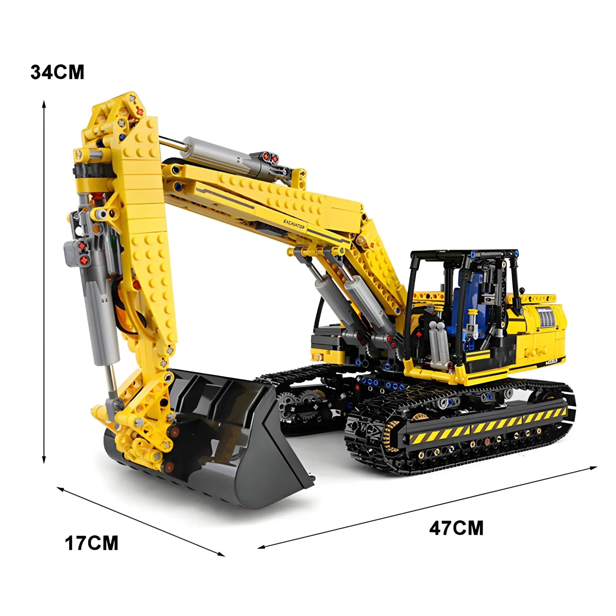 RC Heavy-Duty Excavator - Building Set | Power Brickz