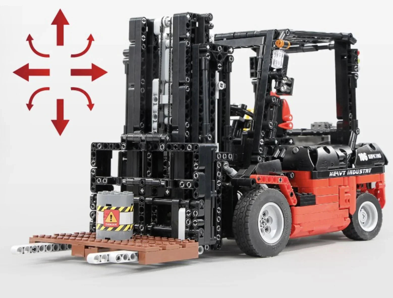 RC Industrial Forklift - Building Set | Power Brickz
