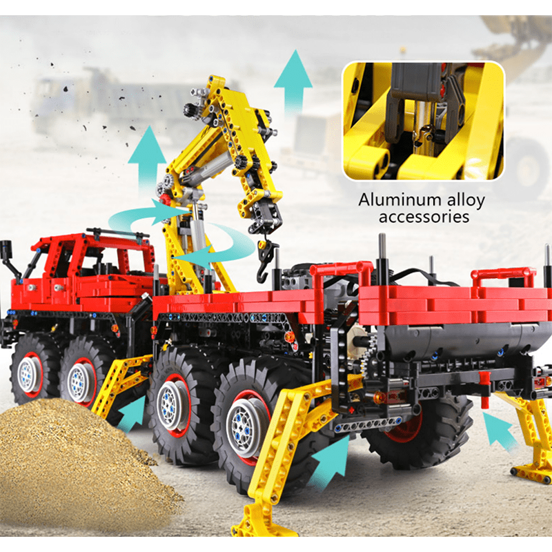 RC Logging Truck - Building Blocks Set | Power Brickz