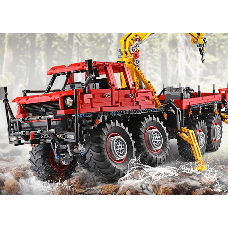 RC Logging Truck - Building Blocks Set | Power Brickz