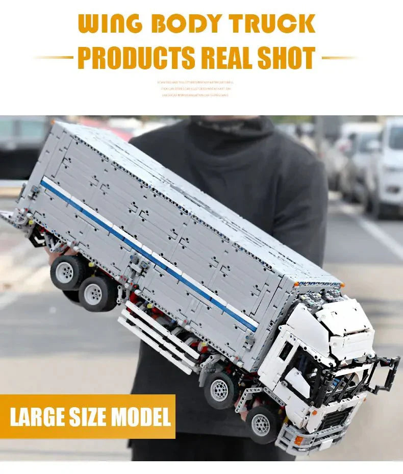 RC Wing-Body Cargo Truck - Building Blocks Set | Power Brickz