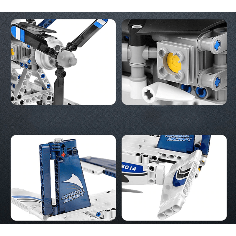 Remote Controlled Amphibious Plane - Building Set | Power Brickz