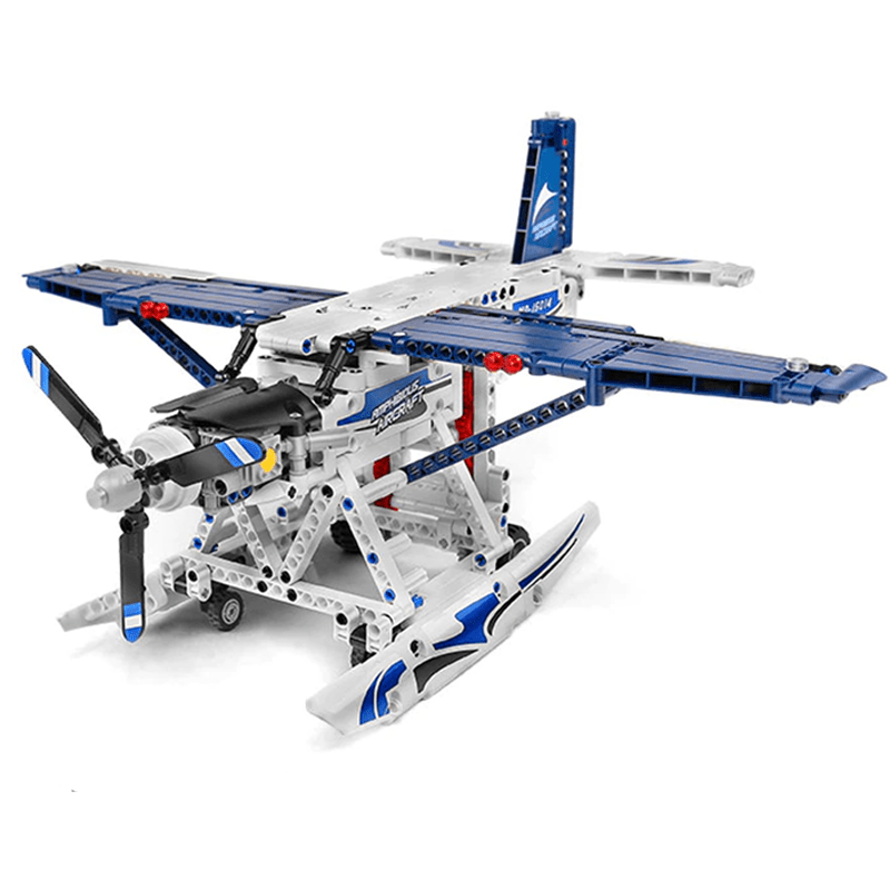 Remote Controlled Amphibious Plane - Building Set | Power Brickz
