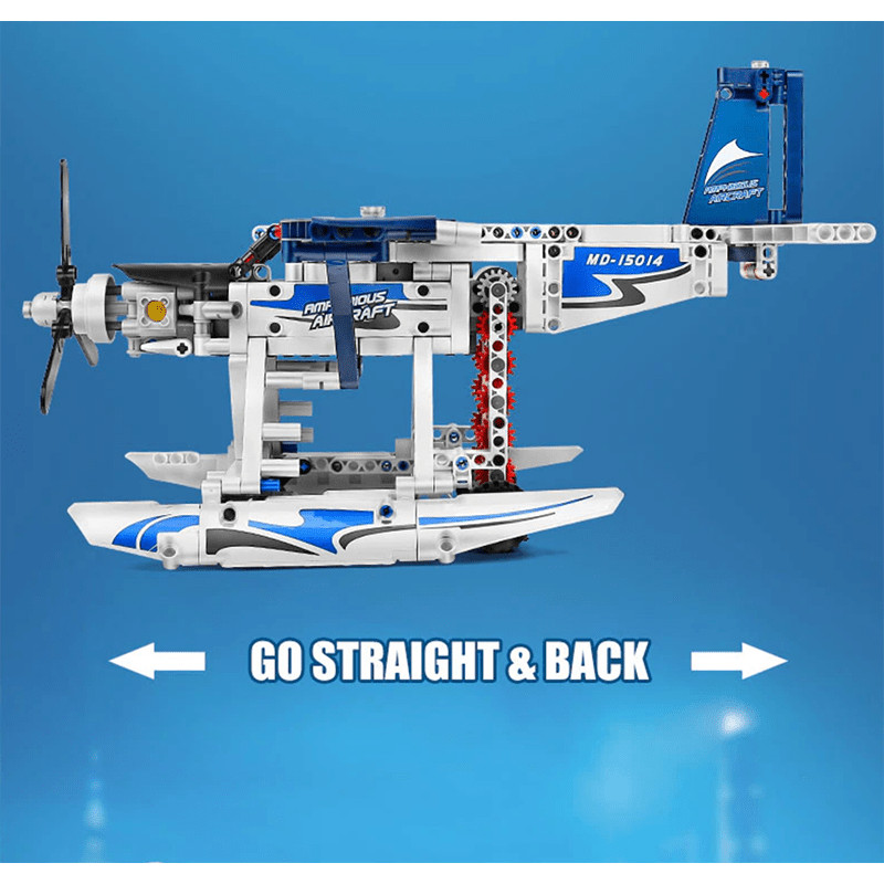 Remote Controlled Amphibious Plane - Building Set | Power Brickz