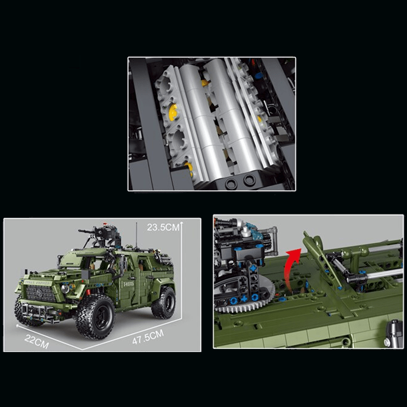 Remote Controlled Armoured Raid Vehicle - Building Set | Power Brickz