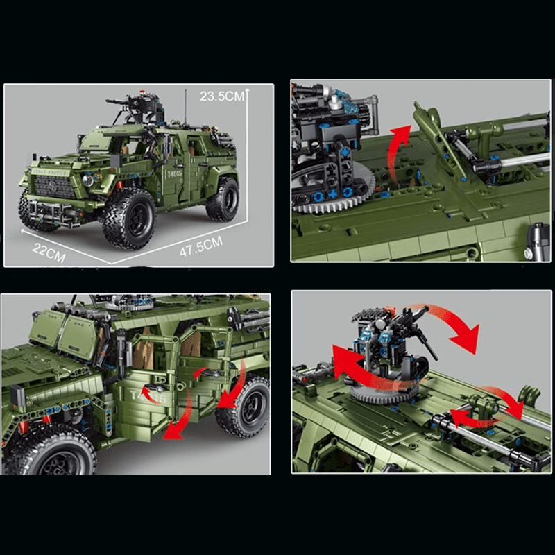 Remote Controlled Armoured Raid Vehicle - Building Set | Power Brickz