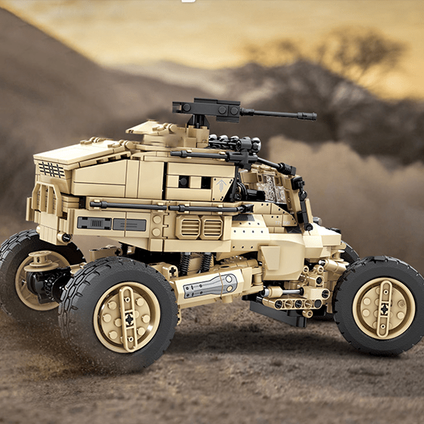 Remote Controlled Army Buggy - Building Set | Power Brickz