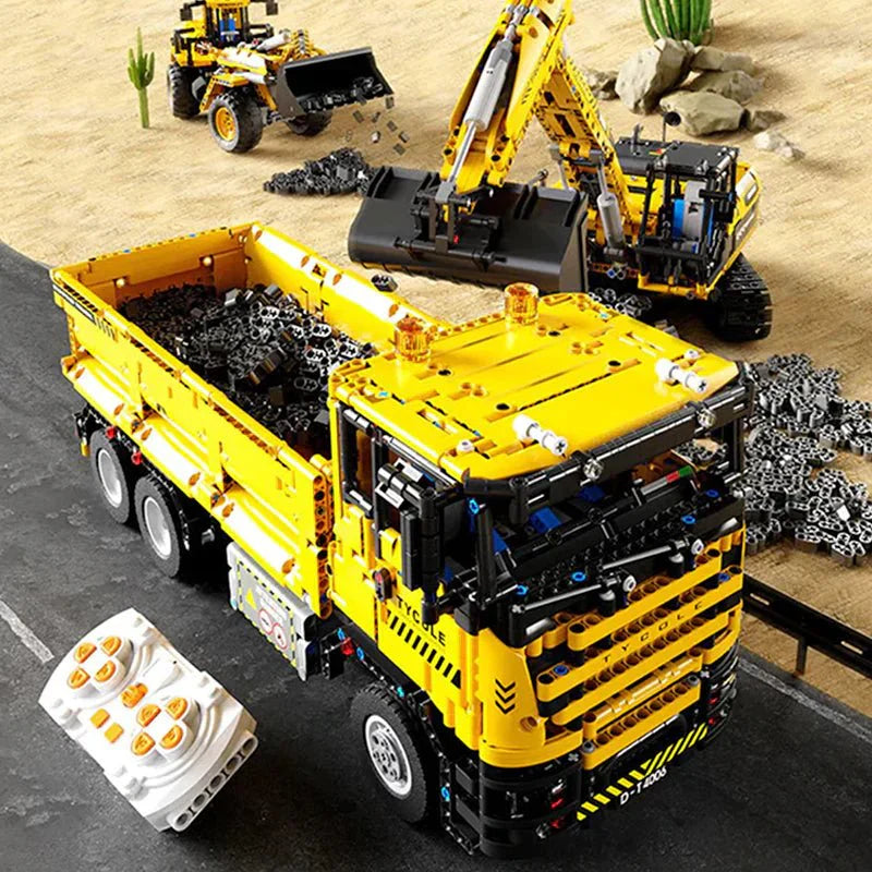 RC Heavy-Duty Excavator - Building Set | Power Brickz