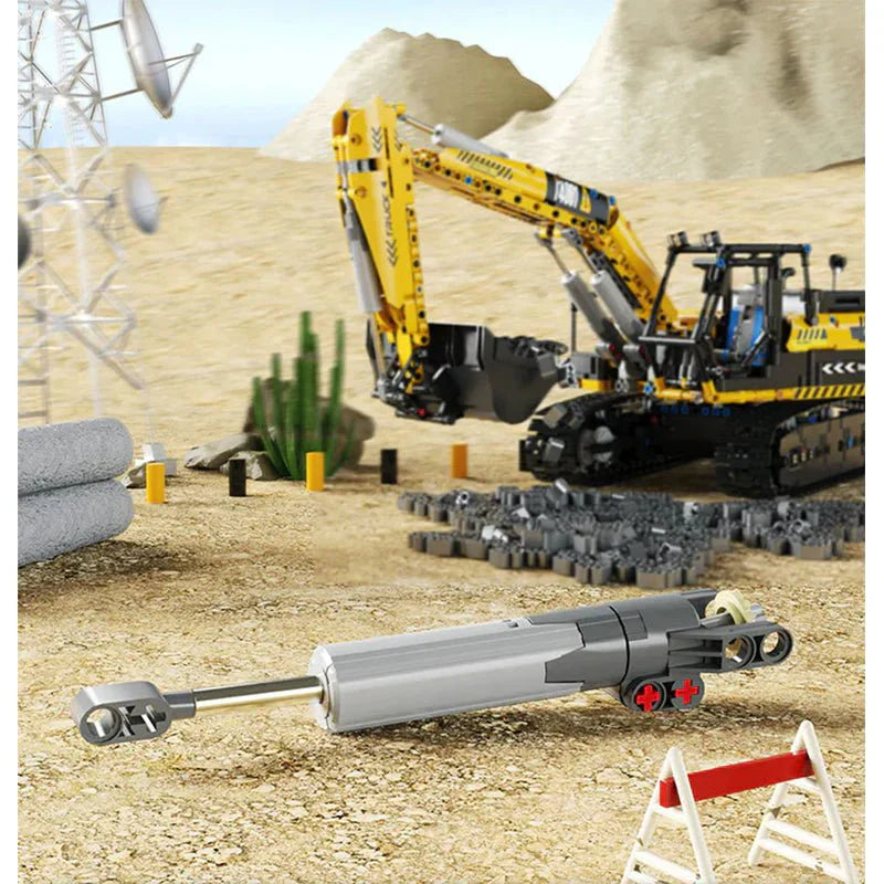 RC Heavy-Duty Excavator - Building Set | Power Brickz