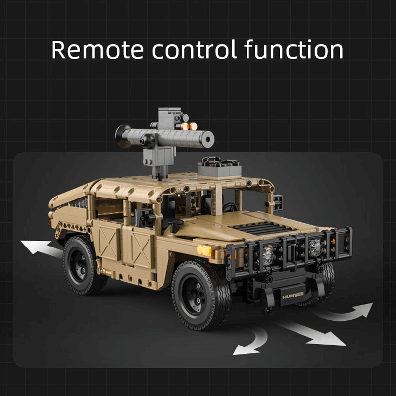 Remote Controlled Hummer H2 - Building Set | Power Brickz