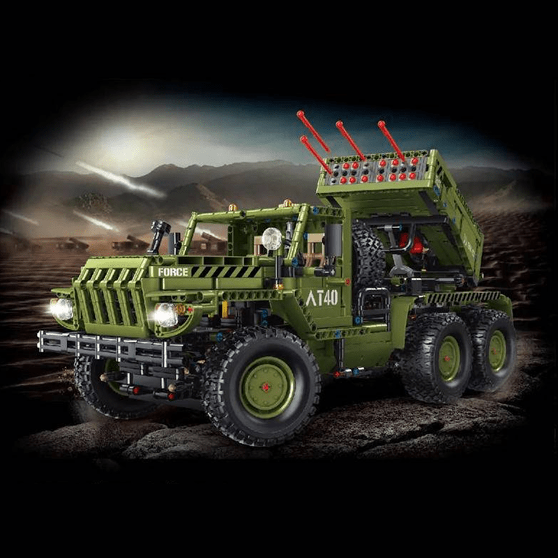 Remote Controlled Katyusha Rocket Launcher - Building Set | Power Brickz