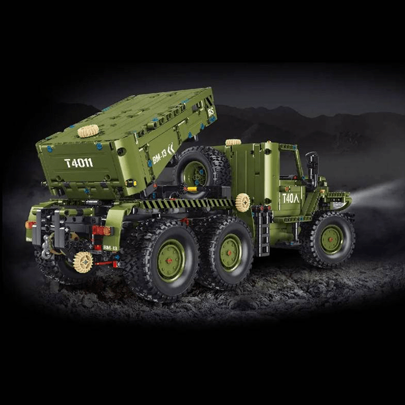 Remote Controlled Katyusha Rocket Launcher - Building Set | Power Brickz