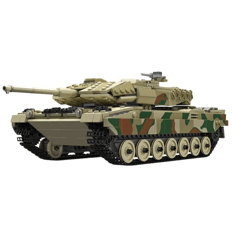 Remote Controlled Leopard Tank - Building Set | Power Brickz