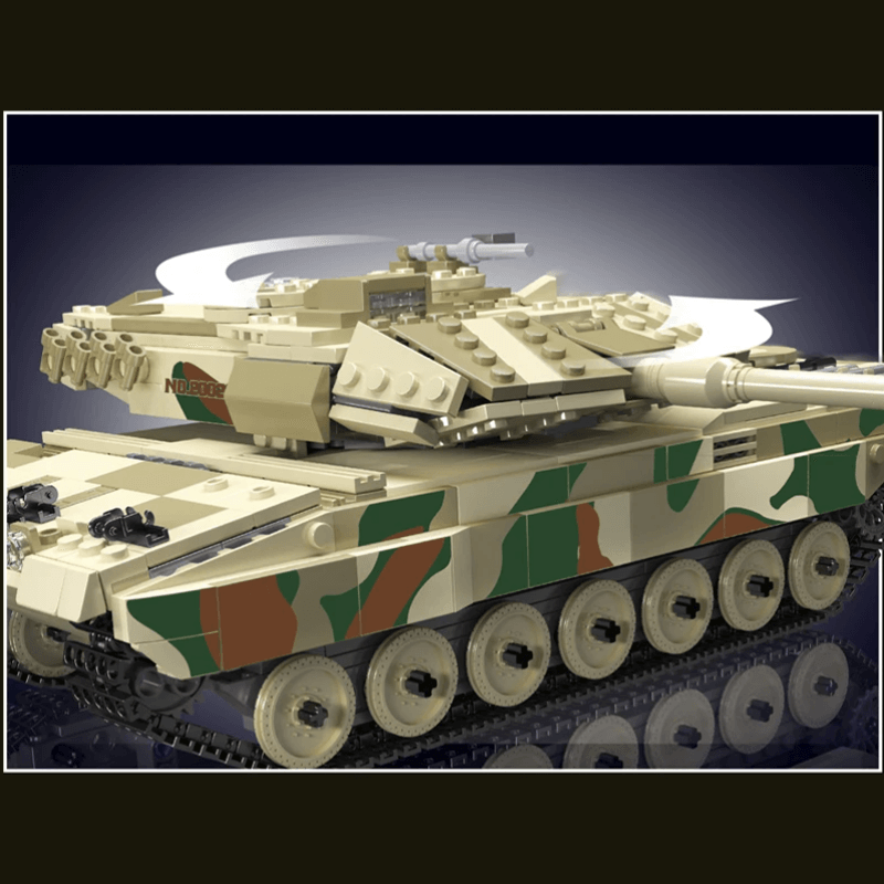 Remote Controlled Leopard Tank - Building Set | Power Brickz