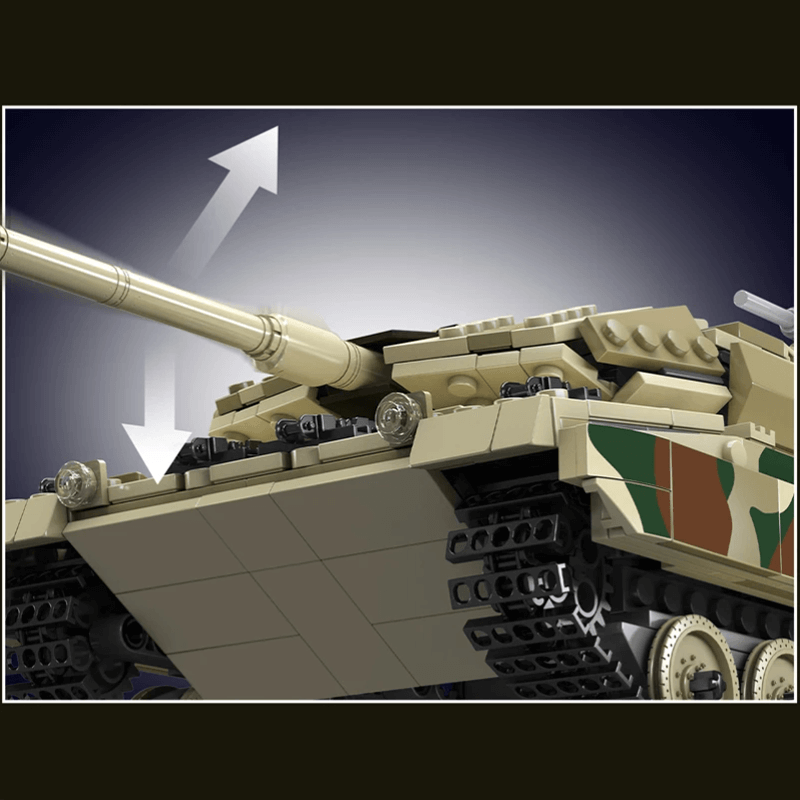 Remote Controlled Leopard Tank - Building Set | Power Brickz