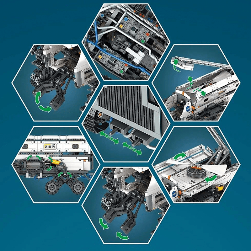 Remote Controlled Mars Buggy - Building Set | Power Brickz