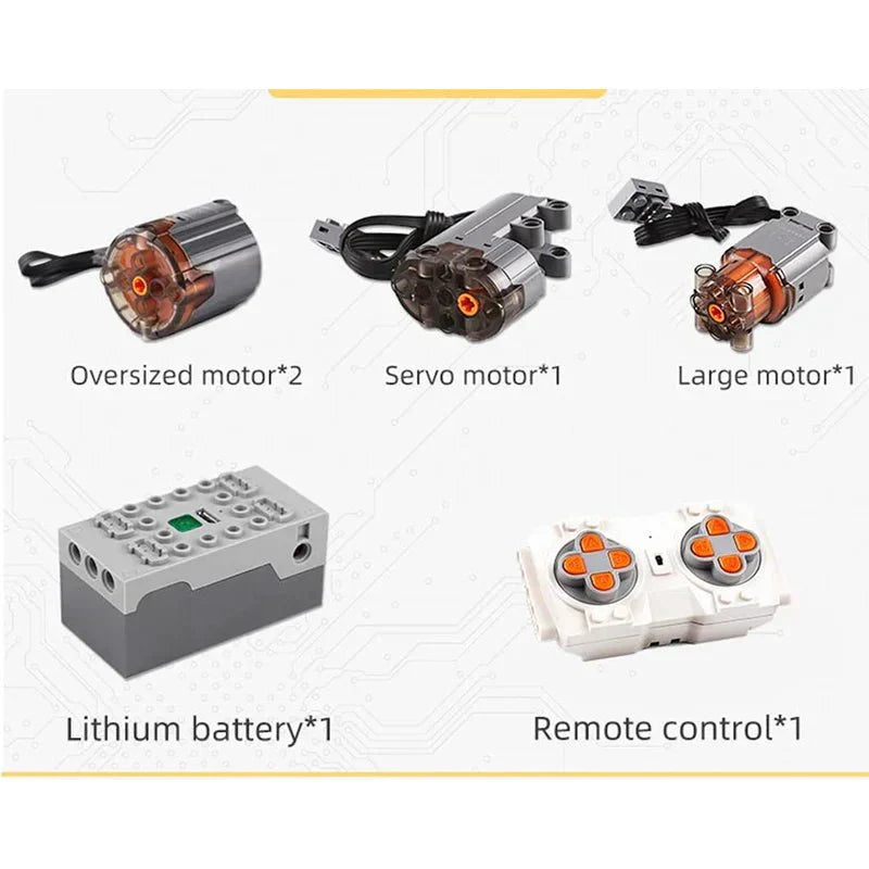 RC Mining Dump Truck - Building Blocks Set | Power Brickz