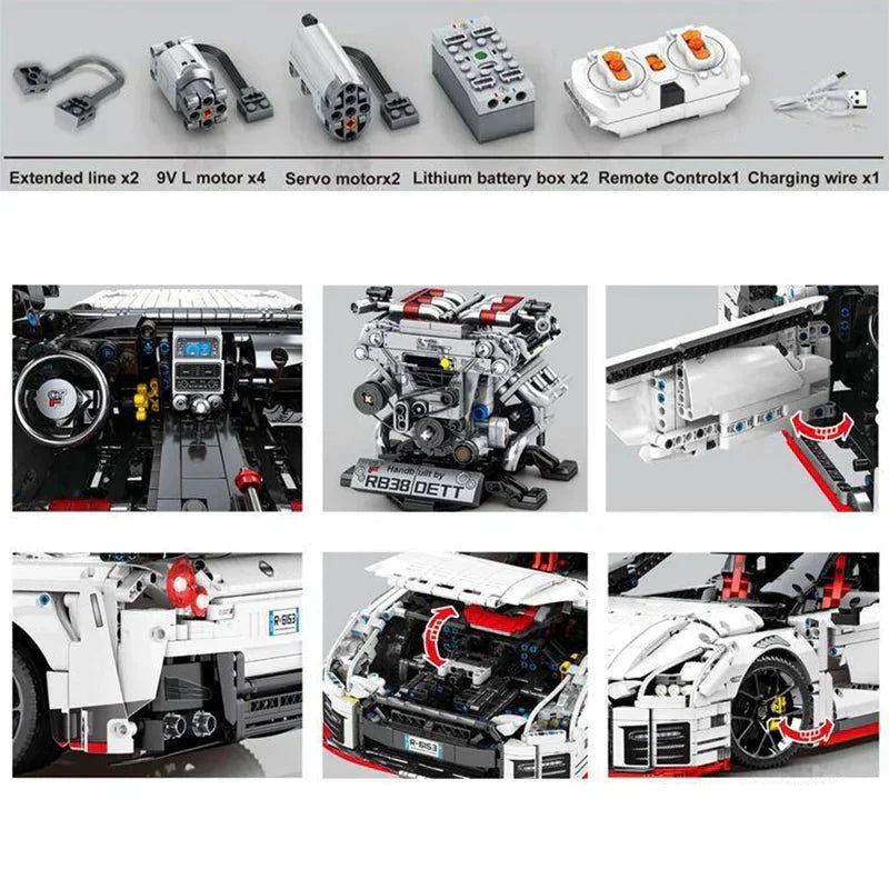 RGodzilla Twin-Turbo JDM - Building Blocks Set | Power Brickz