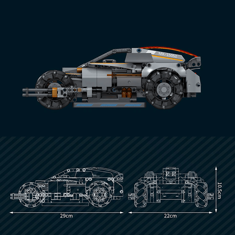 Remote Controlled OmniTank - Building Set | Power Brickz