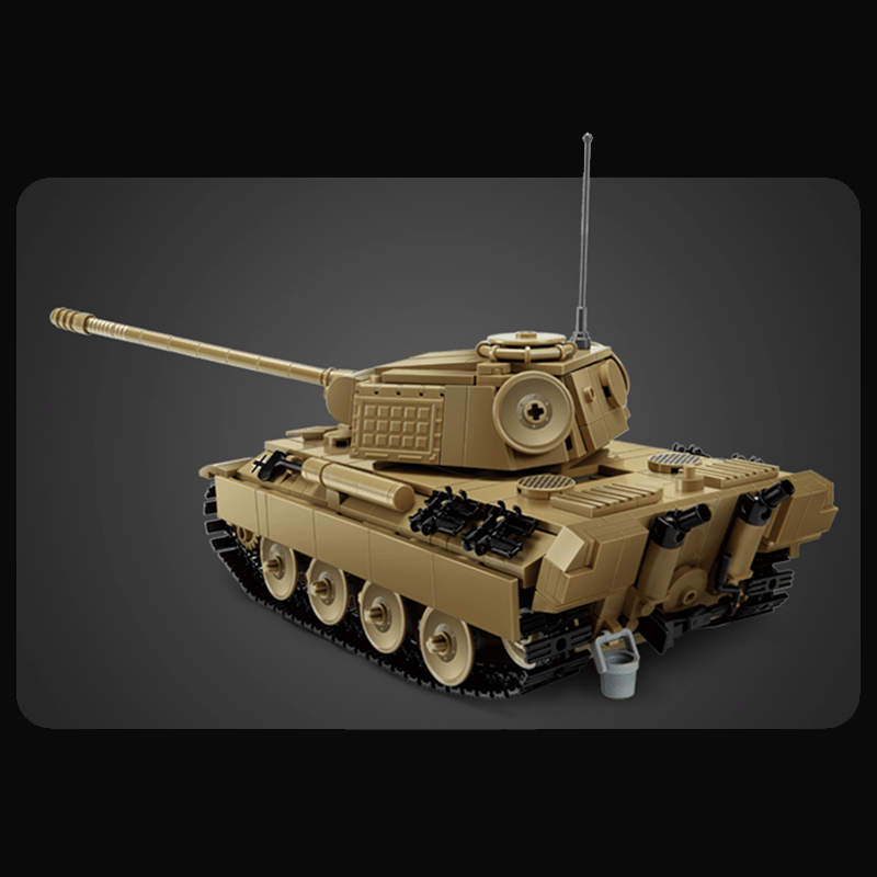 Remote Controlled Panther Tank - Building Set | Power Brickz