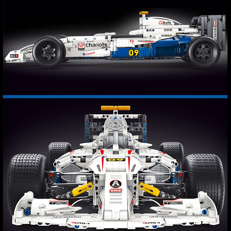 RC Single-Seater Formula Racer - Building Blocks Set | Power Brickz