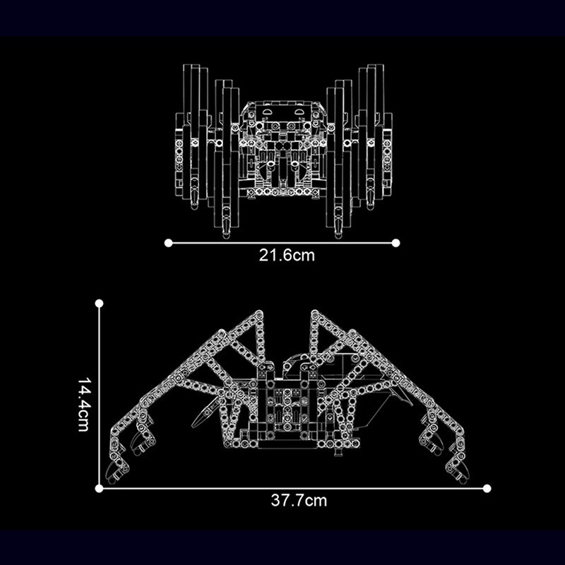 Remote Controlled SpiderBot - Building Set | Power Brickz