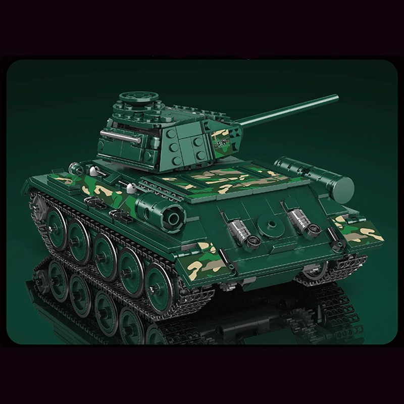 Remote Controlled T-34 Tank - Building Set | Power Brickz