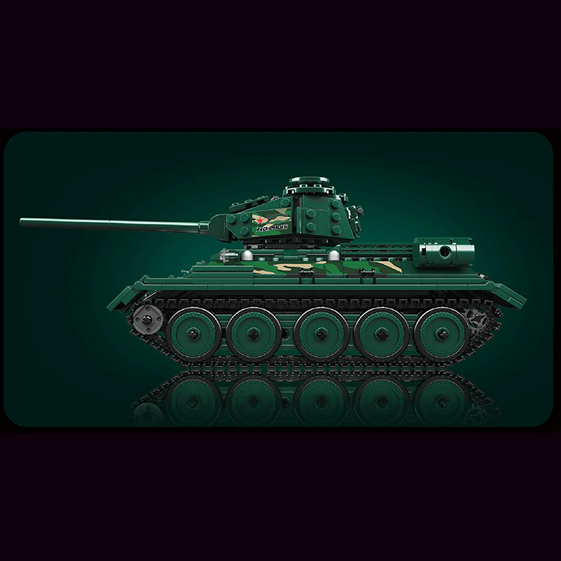 Remote Controlled T-34 Tank - Building Set | Power Brickz