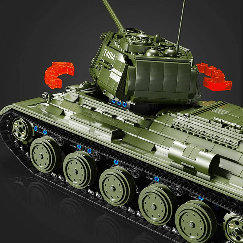 Remote Controlled T34 Tank - Building Set | Power Brickz