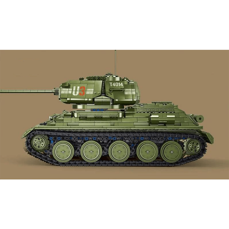 Remote Controlled T34 Tank - Building Set | Power Brickz