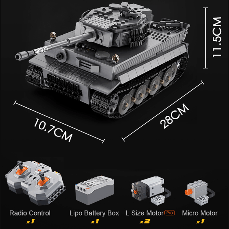 Remote Controlled Tank - Building Set | Power Brickz