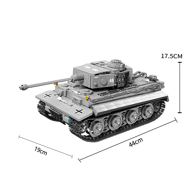 Remote Controlled Tiger Tank - Building Set | Power Brickz