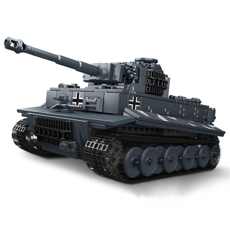 Remote Controlled Tiger Tank - Building Set | Power Brickz