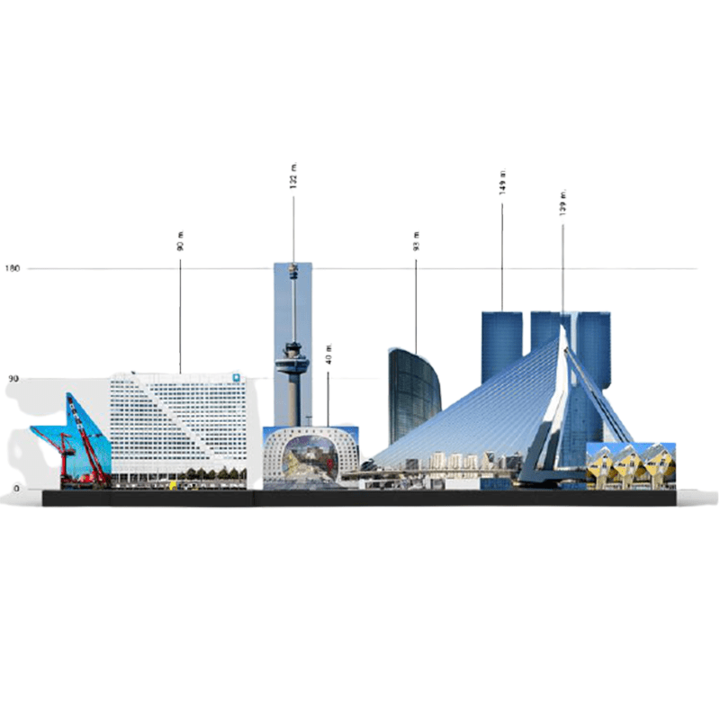 Rotterdam Skyline - Building Set | Power Brickz