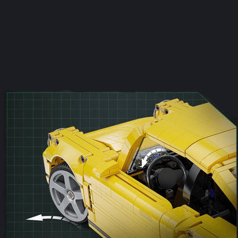 RUF CTR Yellow Bird - Building Blocks Set | Power Brickz