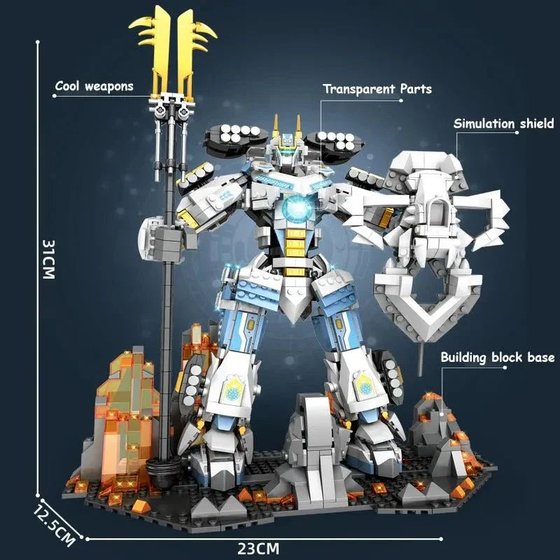 Samurai Titan Warrior Mecha - Building Set | Power Brickz