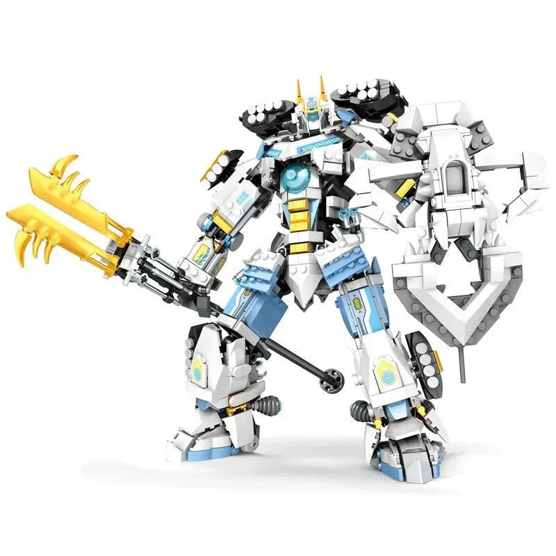Samurai Titan Warrior Mecha - Building Set | Power Brickz