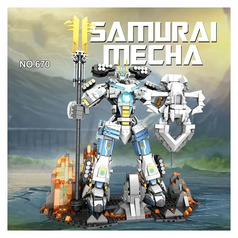 Samurai Titan Warrior Mecha - Building Set | Power Brickz