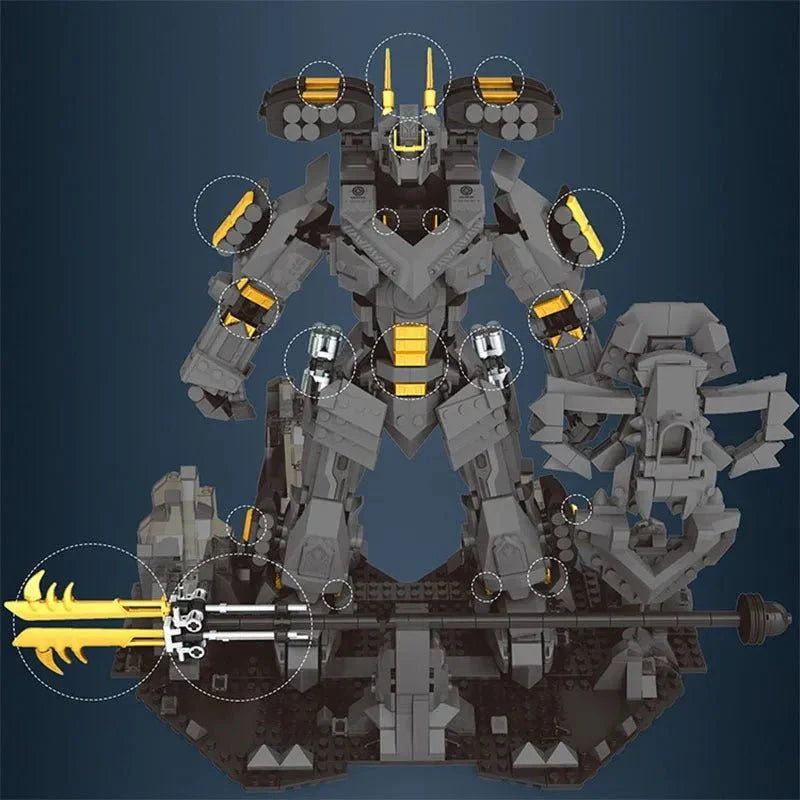 Samurai Titan Warrior Mecha - Building Set | Power Brickz