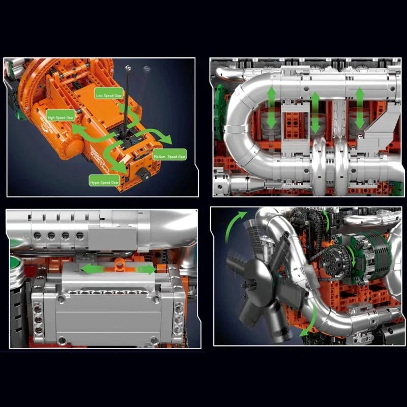 Scania Truck engine & Transmission | 3236pcs - Power Brickz