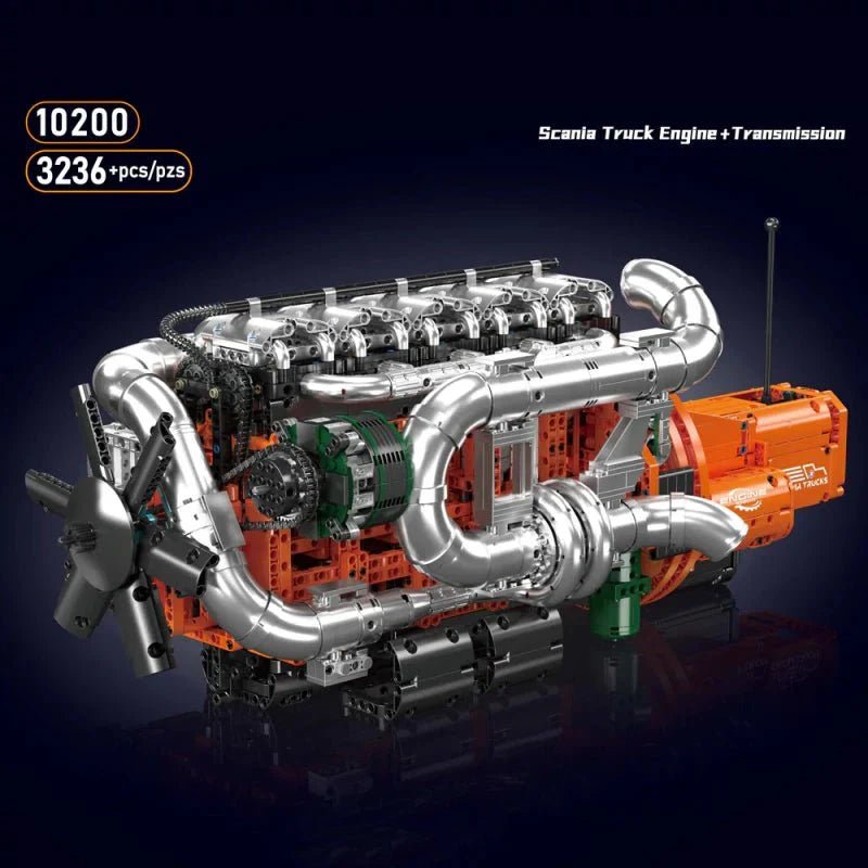 Scania Truck engine & Transmission | 3236pcs - Power Brickz