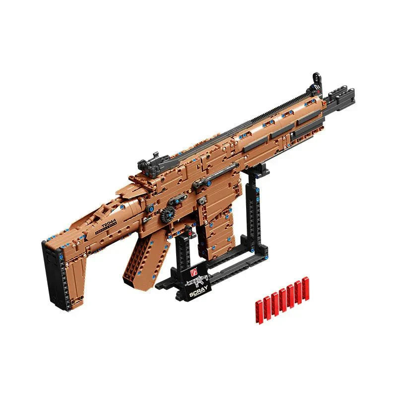 Scar Assault Rifle Weapon - Building Set | Power Brickz