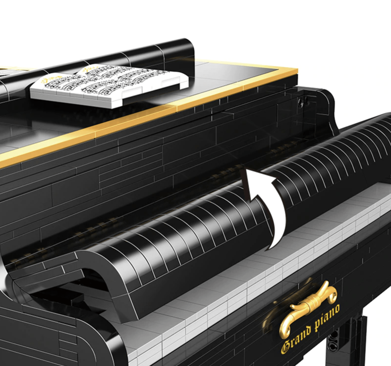 Self Playing Grand Piano - Building Set | Power Brickz