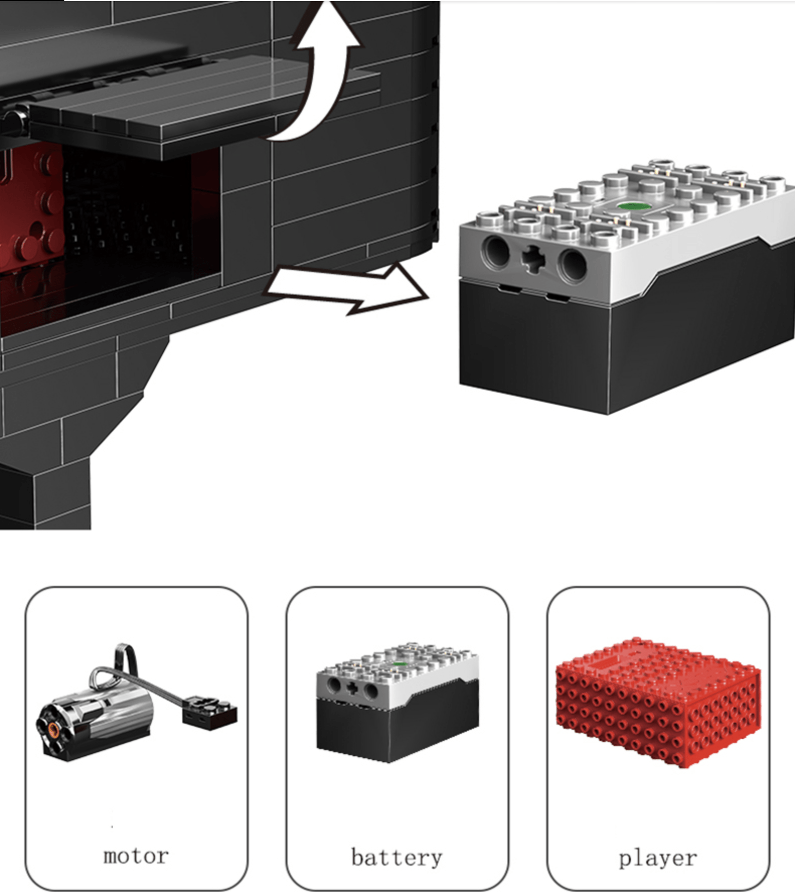 Self Playing Grand Piano - Building Set | Power Brickz