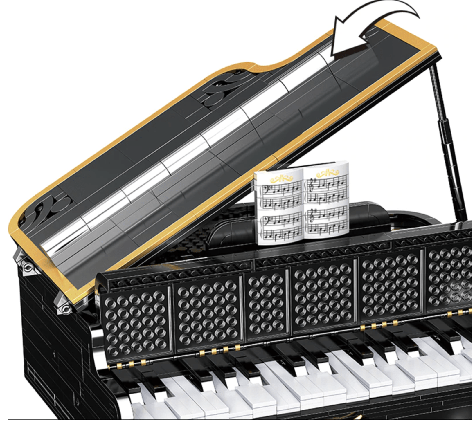 Self Playing Grand Piano - Building Set | Power Brickz