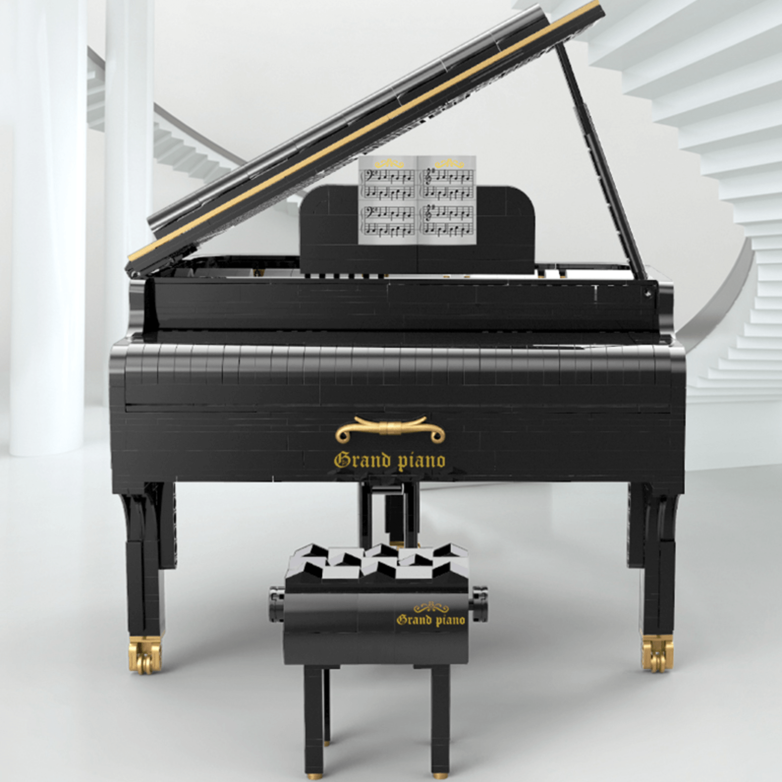 Self Playing Grand Piano - Building Set | Power Brickz