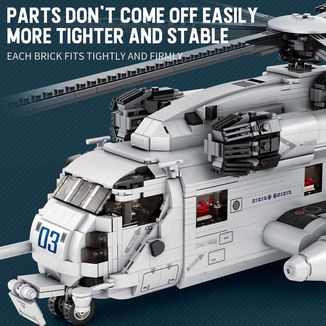 Sikorsky Ch-53K Super Stallion - Building Set | Power Brickz