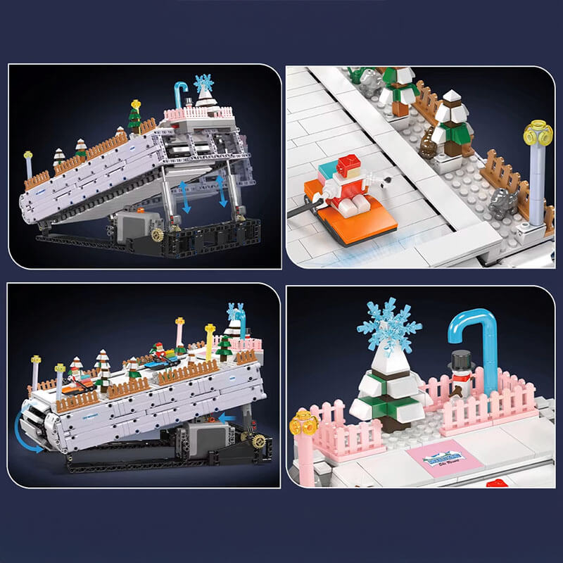 Motorized Ski Resort - Building Blocks Set | Power Brickz