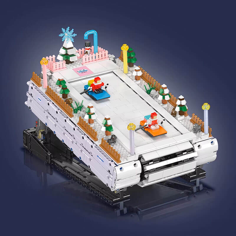Motorized Ski Resort - Building Blocks Set | Power Brickz